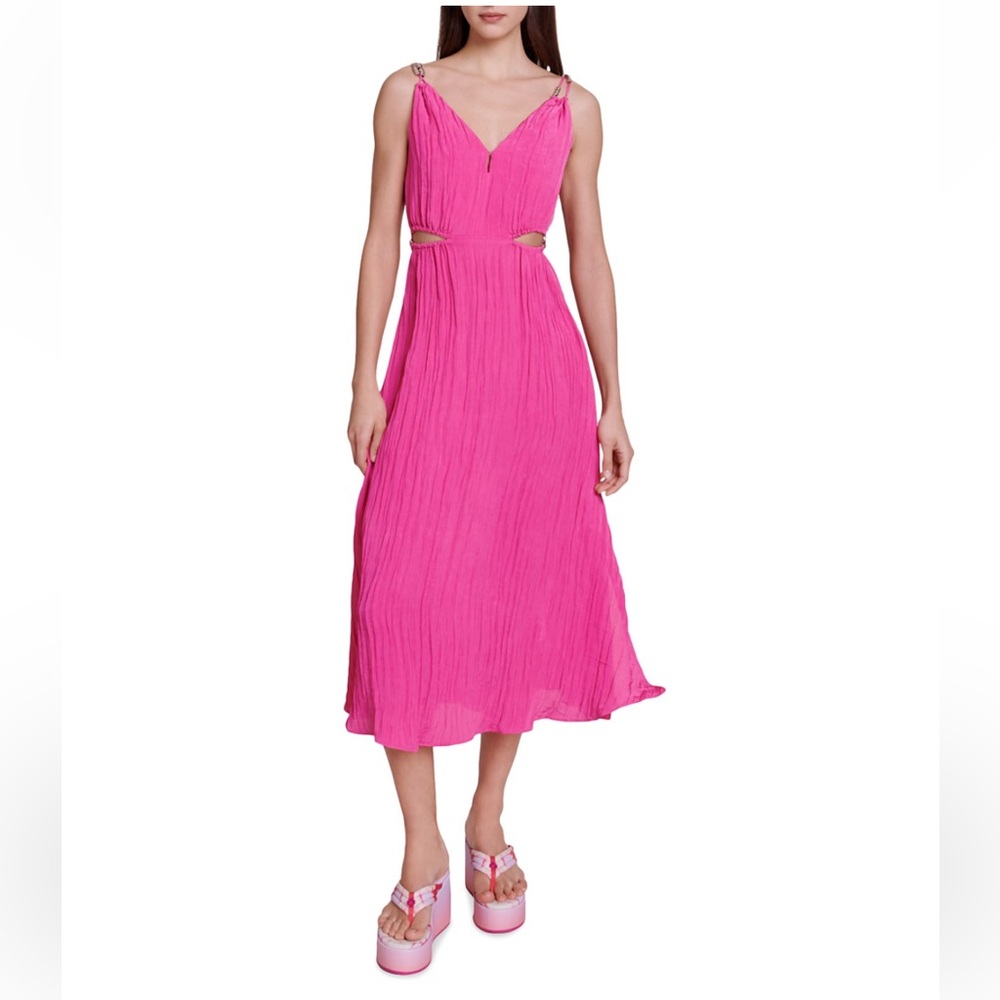 Sandro Elegant Pink Sleeveless Dress